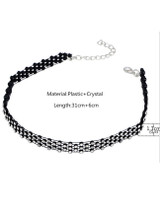 Casual Rhinestone Choker Necklace