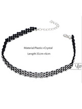 Casual Rhinestone Choker Necklace