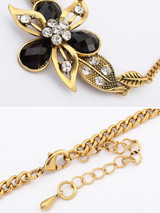 Casual Floral Acrylic Pendant Necklace