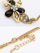 Casual Floral Acrylic Pendant Necklace