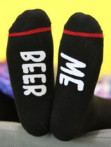 Casual Beer Me Color Block Awesome Short Sock