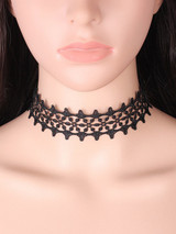 Casual Gothic Black Lace Choker Necklace