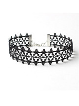 Casual Gothic Black Lace Choker Necklace