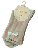 Casual Bowknot Striped Cotton Sock