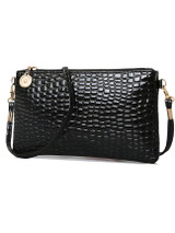 Casual Crocodile Pattern Pu Crossbody Bag