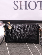 Casual Crocodile Pattern Crossbody Bag
