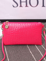Casual Crocodile Pattern Crossbody Bag