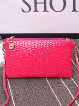 Casual Crocodile Pattern Crossbody Bag
