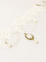 Casual Vintage Lace Faux Pearl Choker Necklace