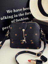 Casual Floral Printed Shell Bag