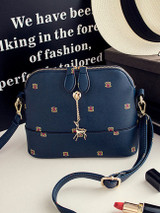 Casual Floral Printed Shell Bag