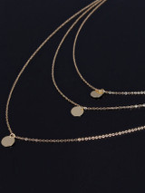 Casual Layers Geometric Round Necklace