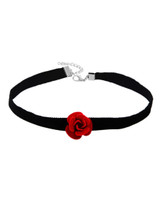 Casual Velvet Rose Choker Necklace Casual Velvet Rose Choker Necklace