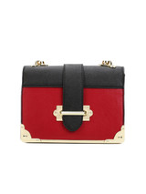 Casual Gold Trim Crossbody Bag