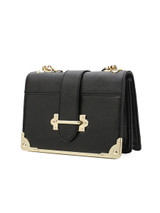 Casual Gold Trim Crossbody Bag