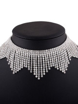 Casual High-Quality Tassels Rhinestone Choker Necklace