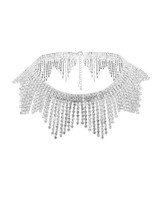 Casual High-Quality Tassels Rhinestone Choker Necklace