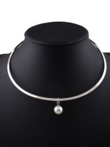 Casual Punk Faux Pearl Pendant Necklace