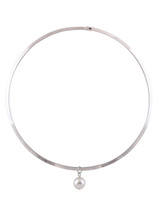 Casual Punk Faux Pearl Pendant Necklace