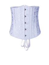 Casual Strapless Lace-Up Plain Corset