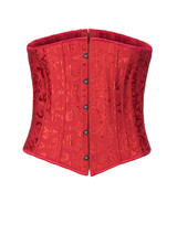 Casual Strapless Lace-Up Plain Corset