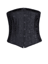 Casual Strapless Lace-Up Plain Corset