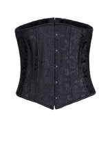 Casual Strapless Lace-Up Plain Corset