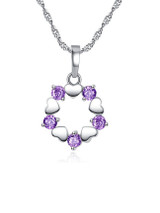 Casual Rhinestoned Heart Pendant Necklace Casual Rhinestoned Heart Pendant Necklace