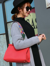 Casual Colorful Ribbon Two Ways Shoulder Bag
