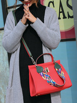 Casual Colorful Ribbon Two Ways Shoulder Bag