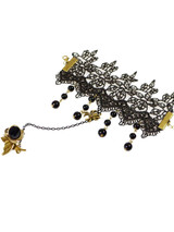 Casual Gothic Lace Spider Bracelet With Ring