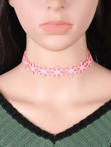 Casual Snow Hollow Out Choker Necklace