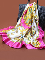 Chain Silk Squared Scarf