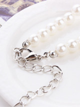 Casual Chic Faux Pearl Beaded Necklace