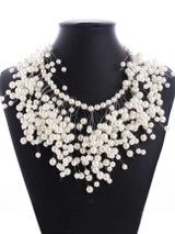 Casual Chic Faux Pearl Beaded Necklace