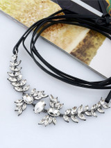 Casual Chic Faux Crystals Necklace