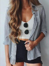 Casual Fashion Striped Casual Daily Shirt