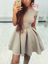 Casual Fashion Solid Color Open Back Dress