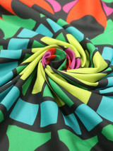 Casual Multi-Color Pattern Printed Round Beach Shawl