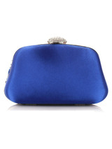 Casual Rhinestone Pleated Chain Evening Clutch Bag