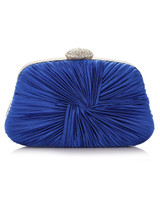 Casual Rhinestone Pleated Chain Evening Clutch Bag