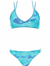 Casual Spaghetti Strap Printed Bikini