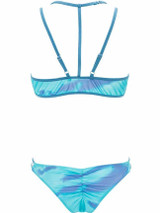 Casual Spaghetti Strap Printed Bikini