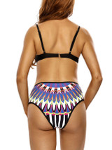 Casual Push Up Underwire Printed Bikini