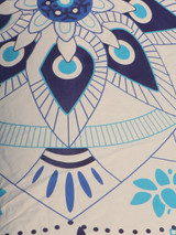 Casual Geometric Floral Round Beach Shawl