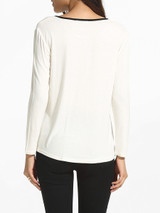 Casual V Neck Cotton Blouse