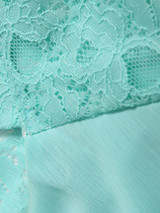 Casual Lace Plain Elegant Band Collar Blouse