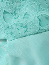 Casual Lace Plain Elegant Band Collar Blouse