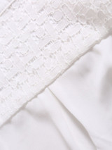 Casual Hollow Out Plain Chic Band Collar Blouse Casual Hollow Out Plain Chic Band Collar Blouse