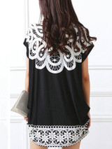 Casual Round Neck Casual Loose Printed Blouse
